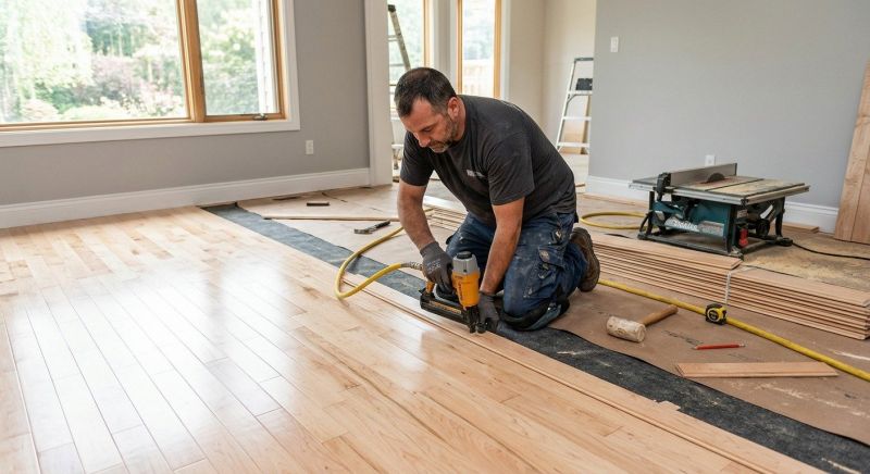 Maple Flooring Installation in Fallbrook, CA