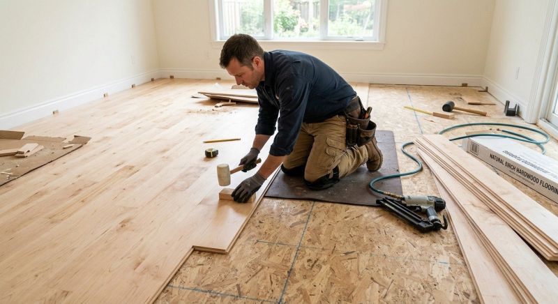 Maple Flooring Installation in Wildomar, CA