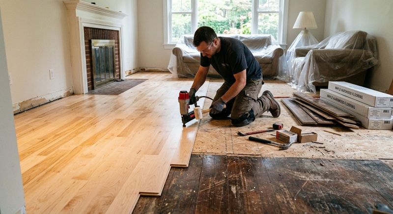 Maple Flooring Installation in Winchester, CA