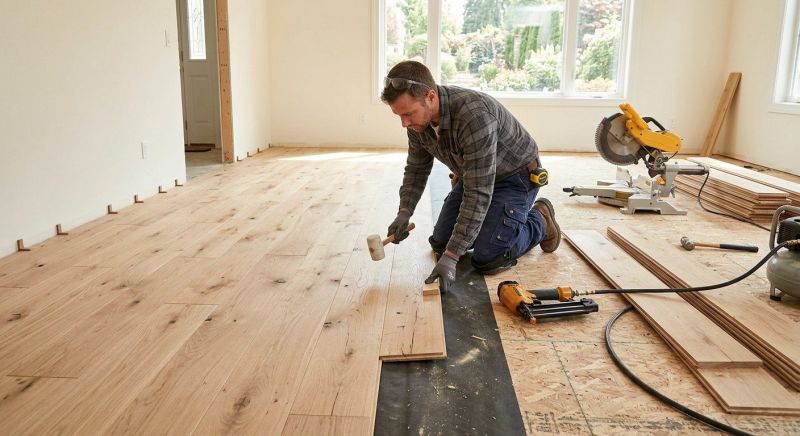 Oak Floor Installation in Idyllwild, CA