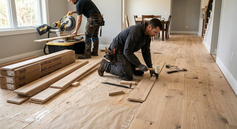 Oak Floor Installation in Idyllwild, CA