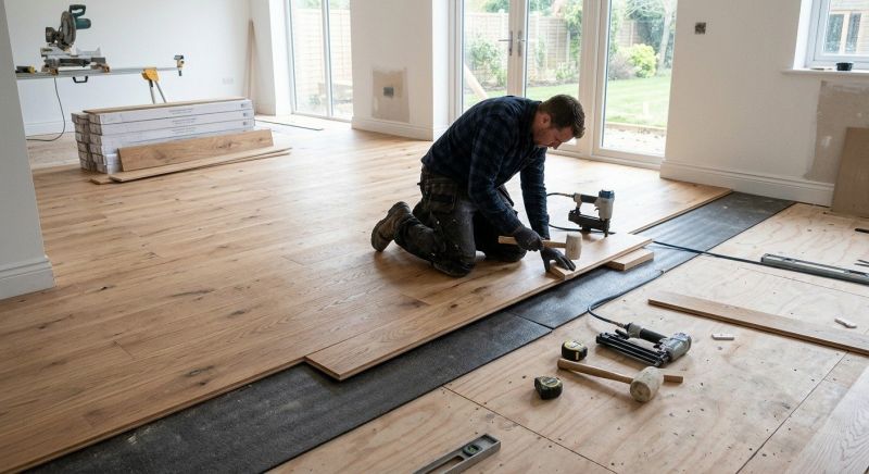 Oak Floor Installation in Idyllwild, CA