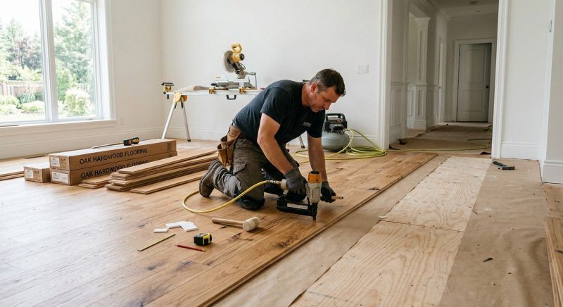 Oak Floor Installation in Idyllwild, CA