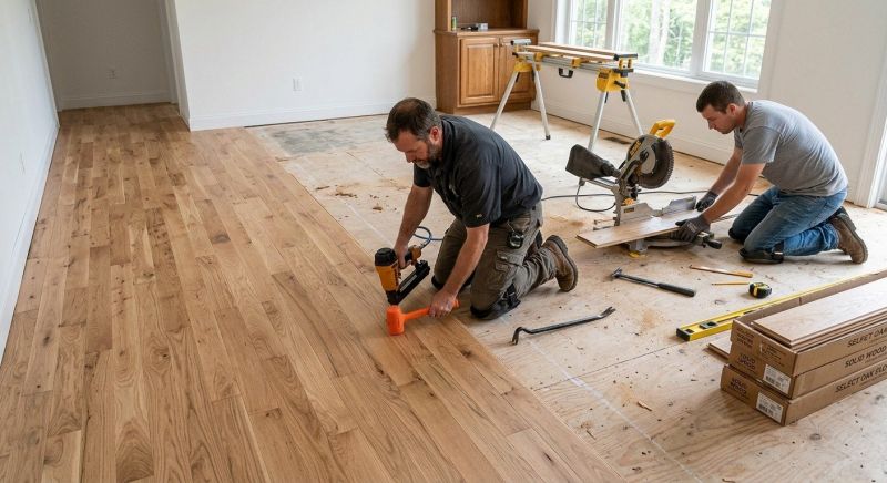 Oak Floor Installation in Lake Elsinore, CA