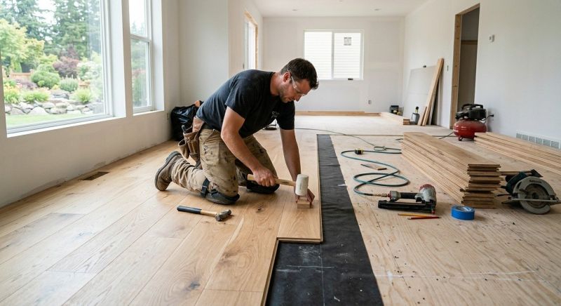 Oak Floor Installation in Winchester, CA
