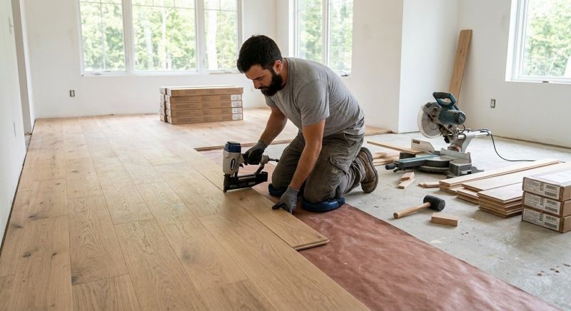 Oak Floor Installation in Winchester, CA
